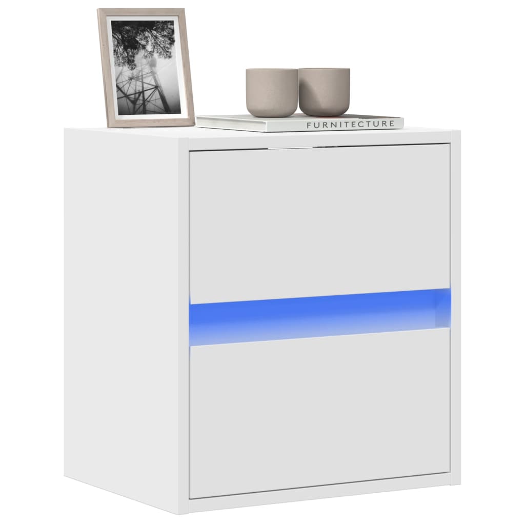 vidaXL TV-Wandschrank mit LED Weiß 180x31x45 cm