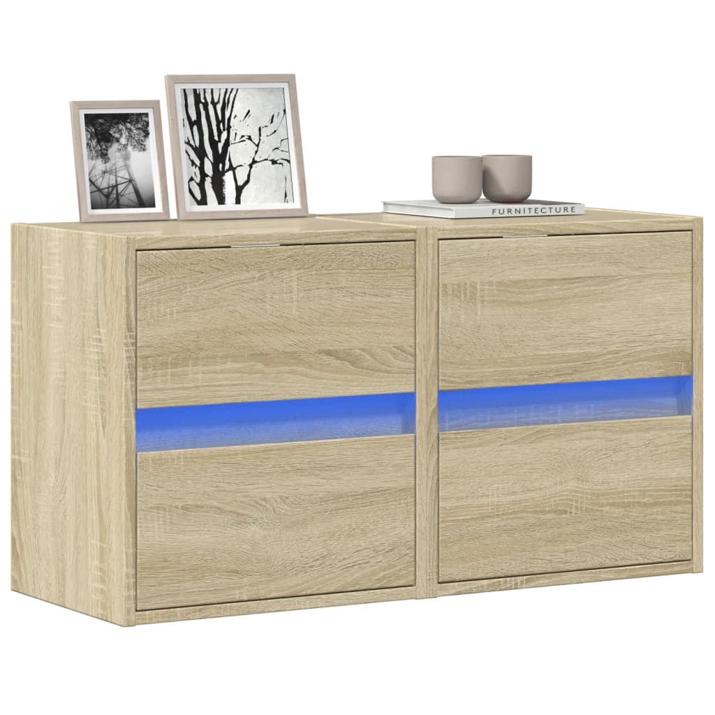 vidaXL TV-Wandschrank mit LED Weiß 180x31x45 cm