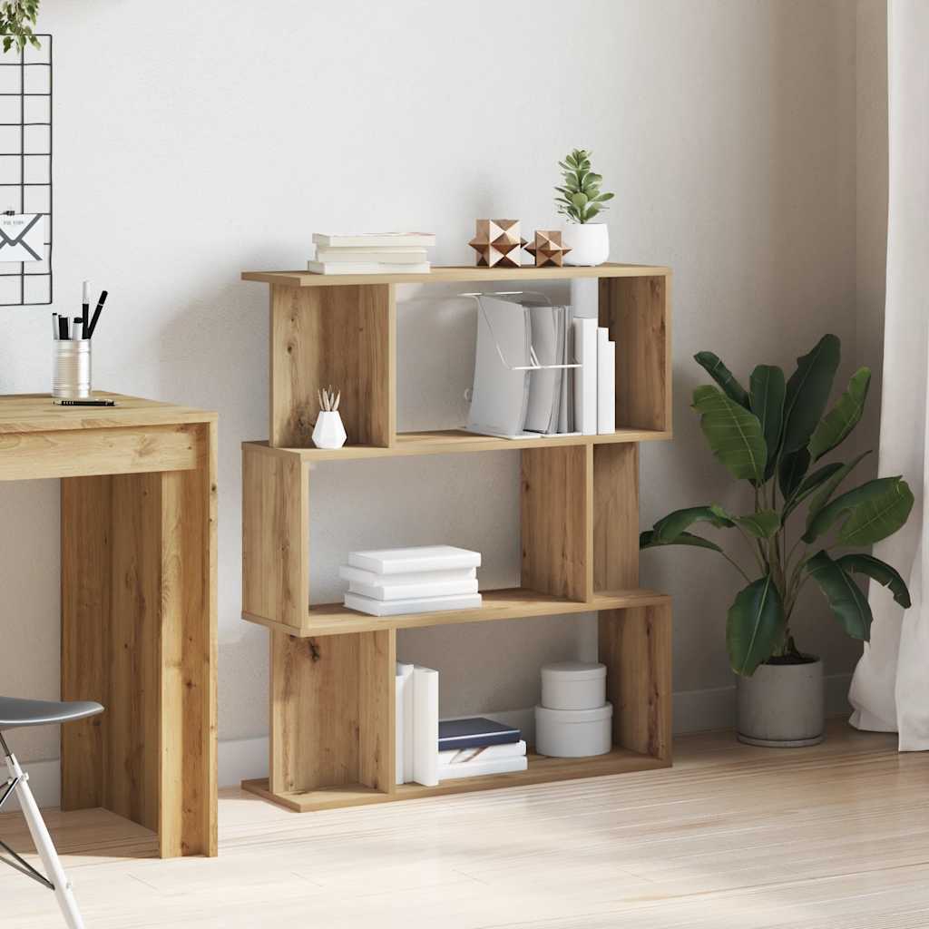 vidaXL Bücherregal/Raumteiler Weiß 80x24x96 cm Holzwerkstoff