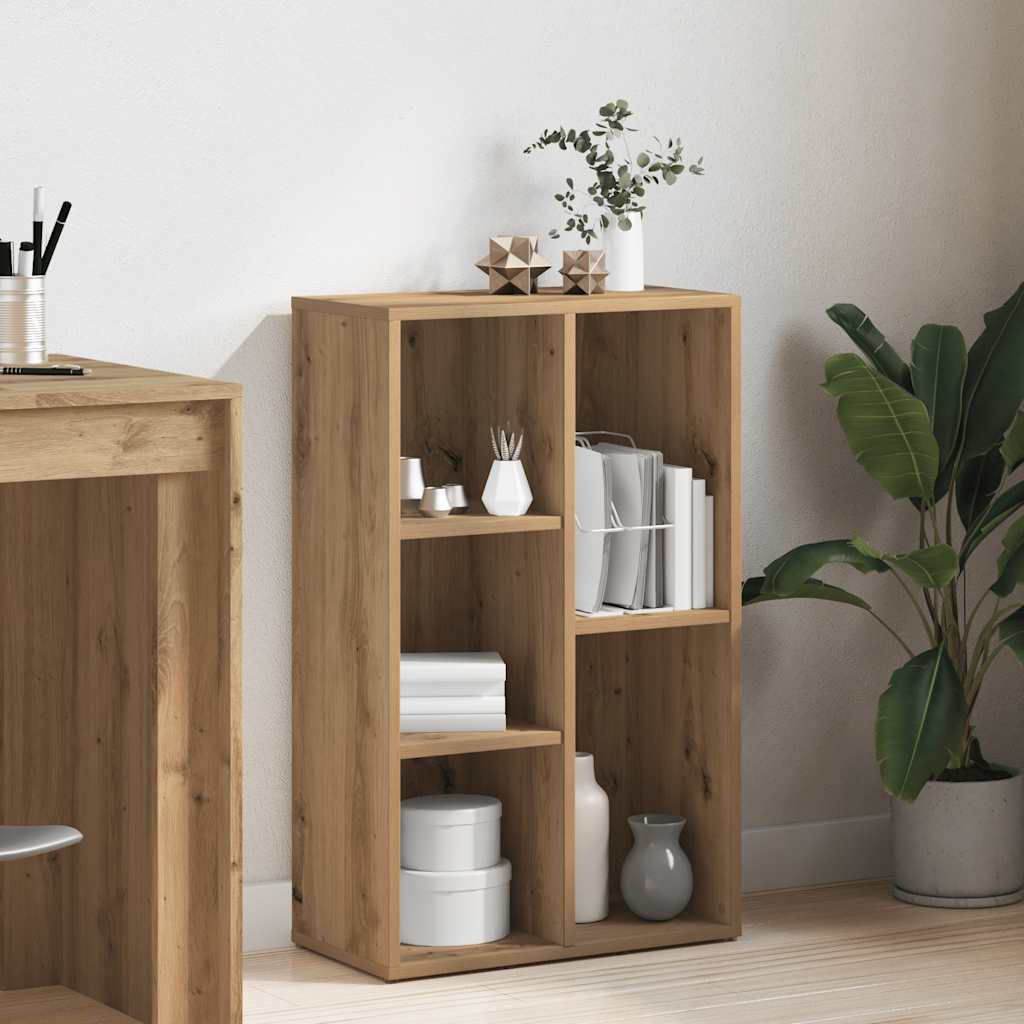 vidaXL Bücherregal/Sideboard Weiß 50x25x80 cm Holzwerkstoff