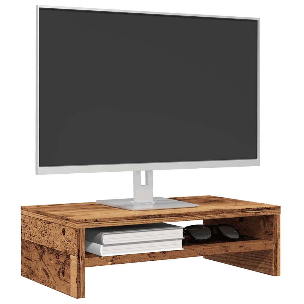 vidaXL Monitorständer Weiß 42x24x13 cm Holzwerkstoff
