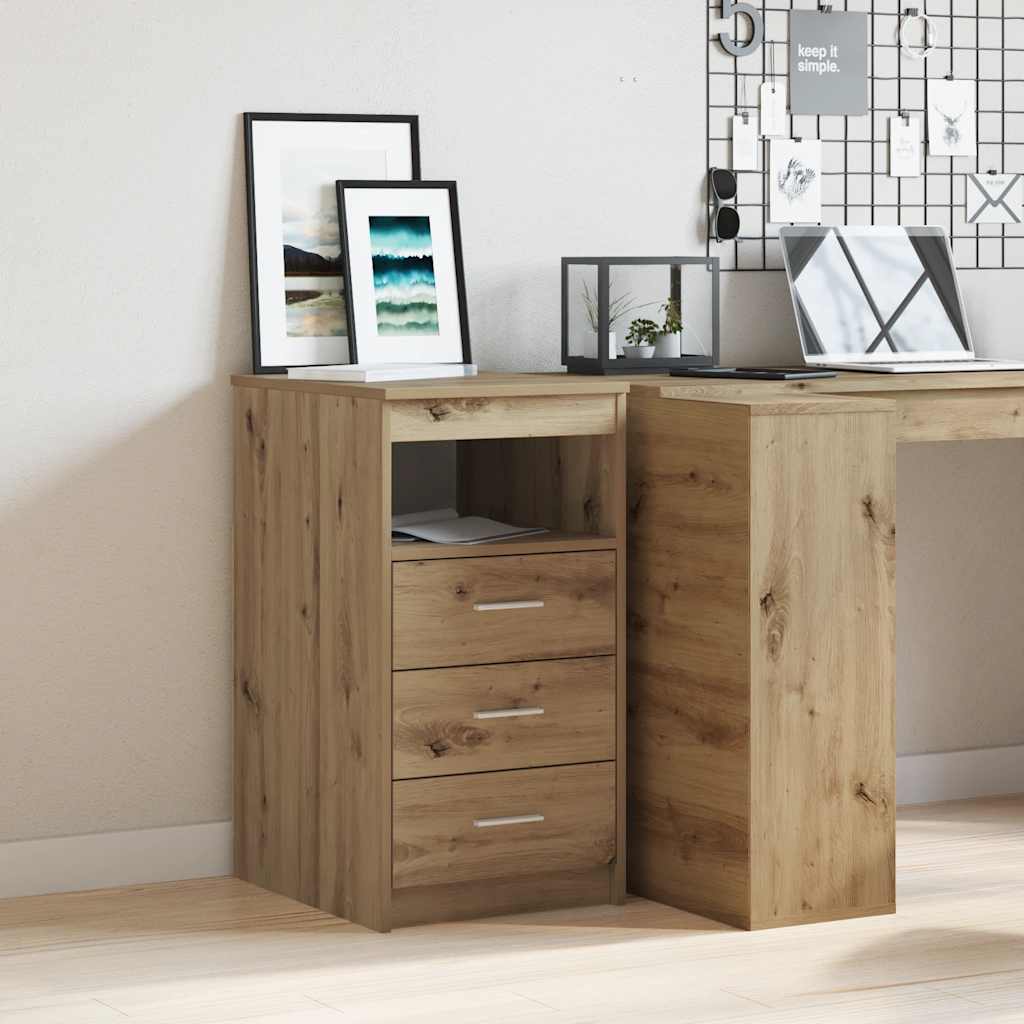 Sideboard mit Schubladen Weiß 40x50x76 cm Holzwerkstoff
