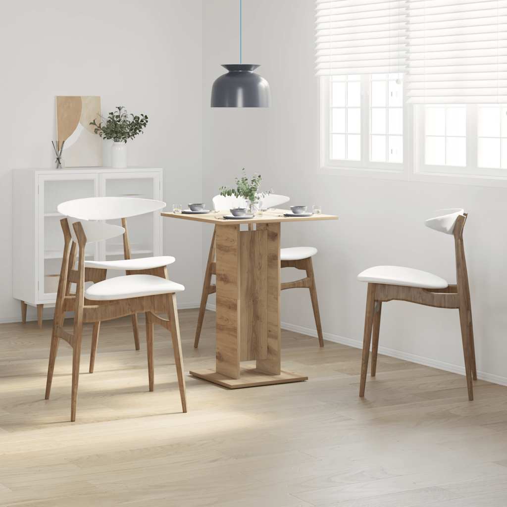 Bistrotisch Weiß 60x60x75 cm Holzwerkstoff