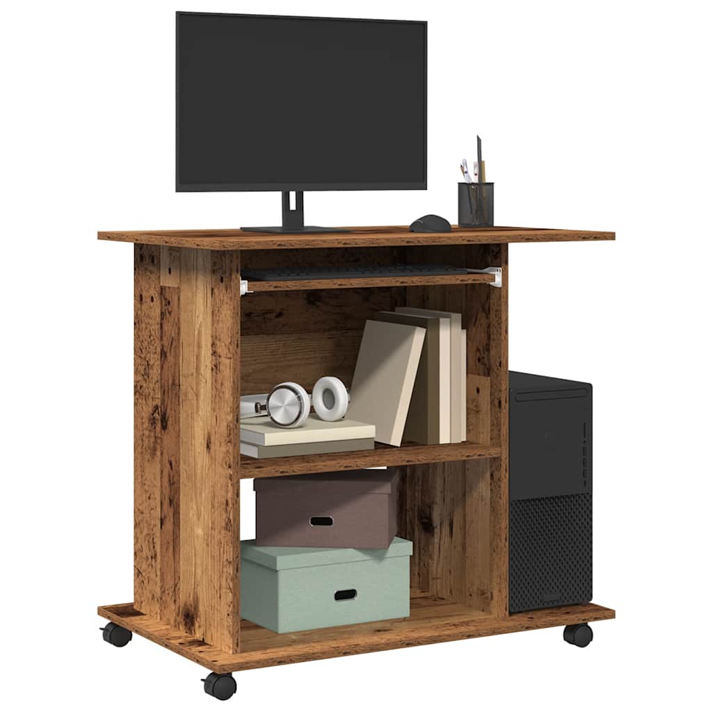 Schreibtisch Weiß 80x50x75 cm Holzwerkstoff