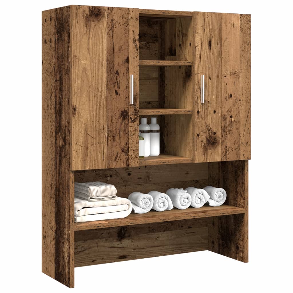 Waschmaschinenschrank Weiß 70,5x25,5x90 cm