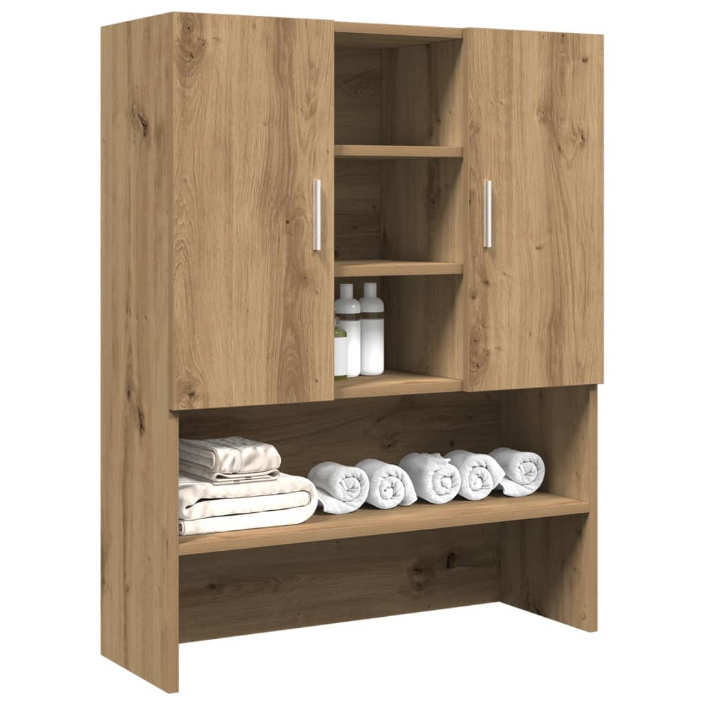 Waschmaschinenschrank Weiß 70,5x25,5x90 cm