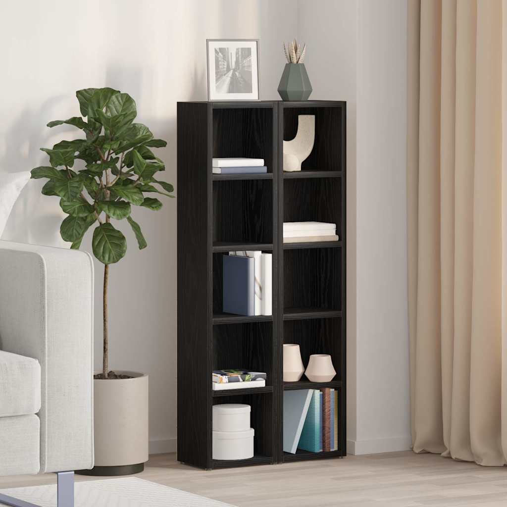 CD-Regale 2 Stk. Weiß 21x16x93,5 cm Holzwerkstoff