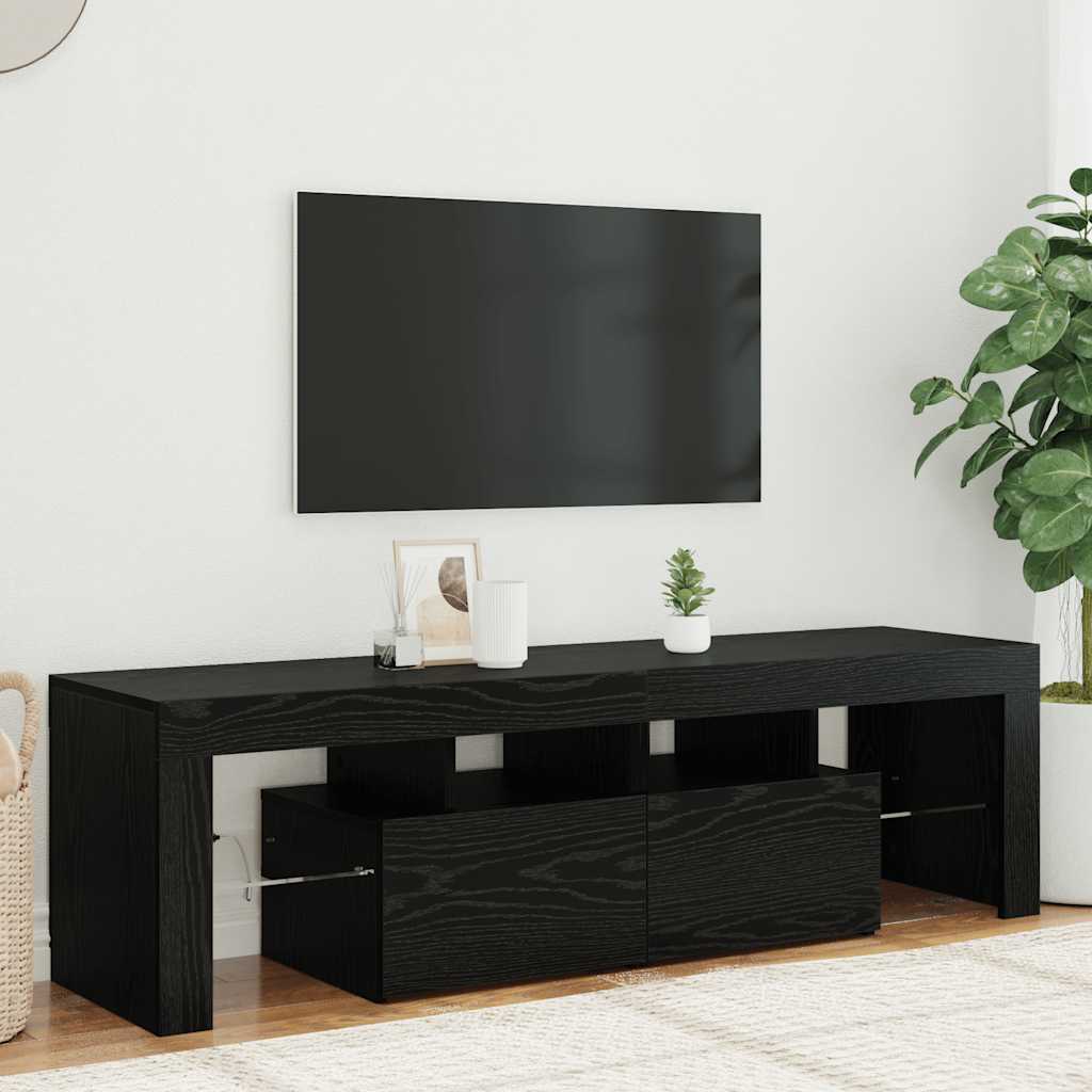 TV-Schrank mit LED-Beleuchtung Weiß 140x36,5x40 cm