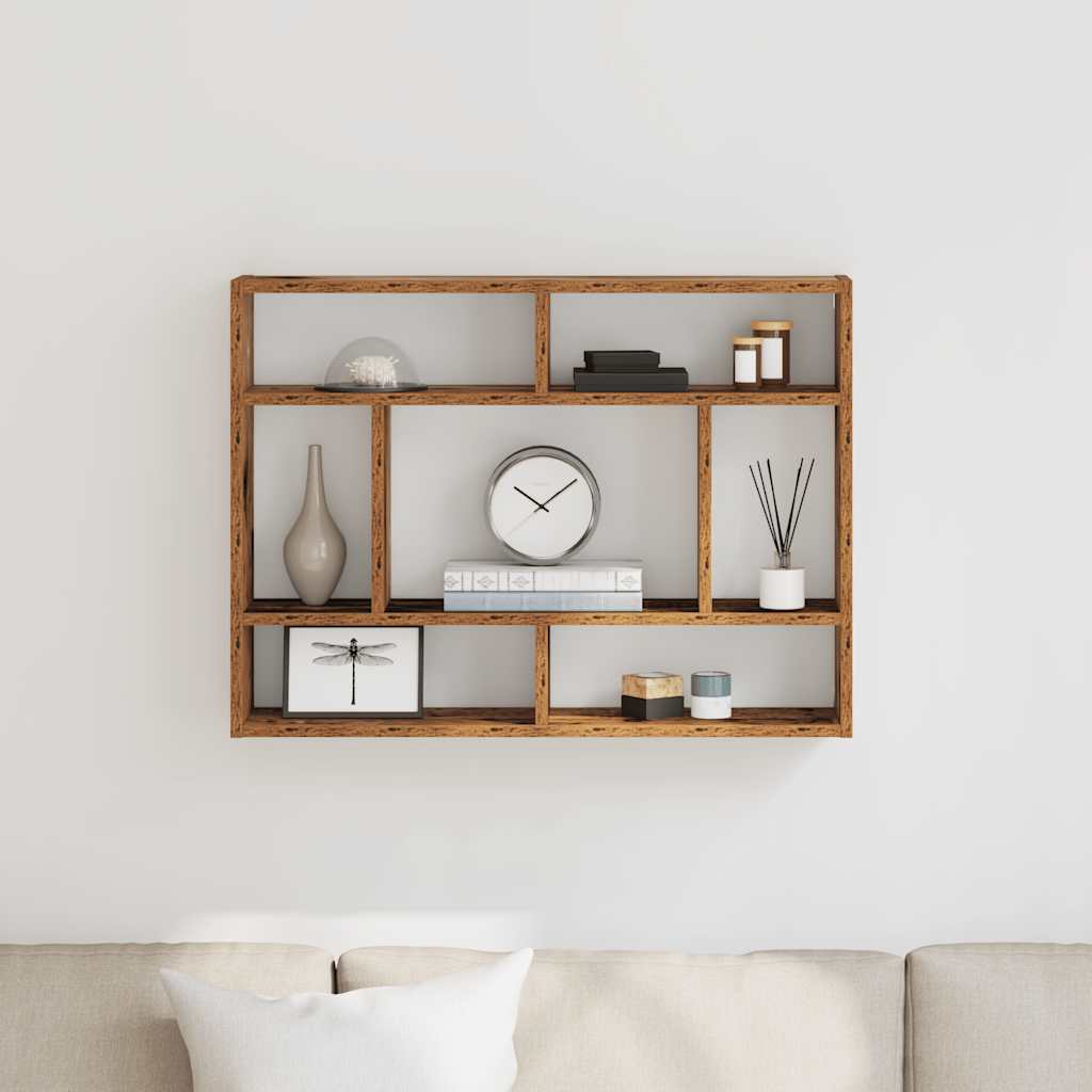 Wandregal Weiß 75x16x55 cm Holzwerkstoff