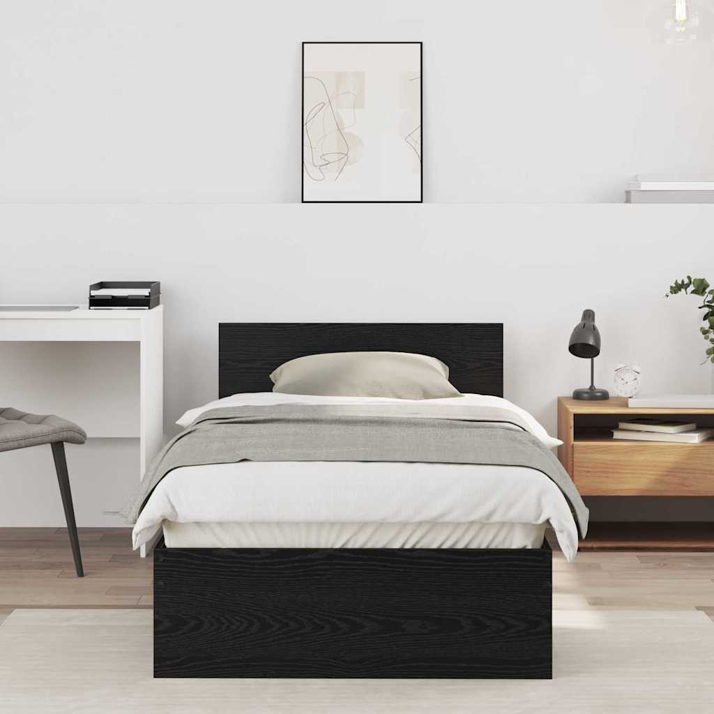 Bettgestell mit Kopfteil Weiß 200x200 cm