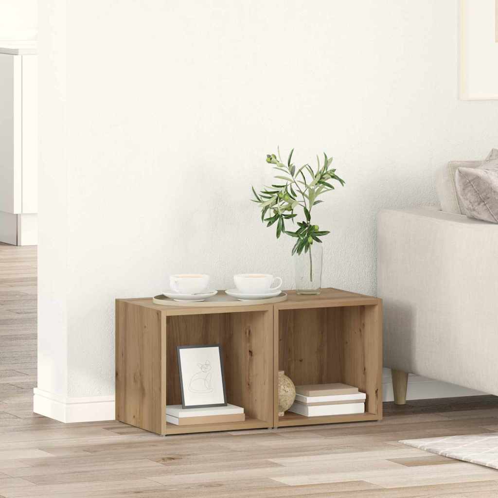 TV-Schrank Weiß 37x35x37 cm Holzwerkstoff