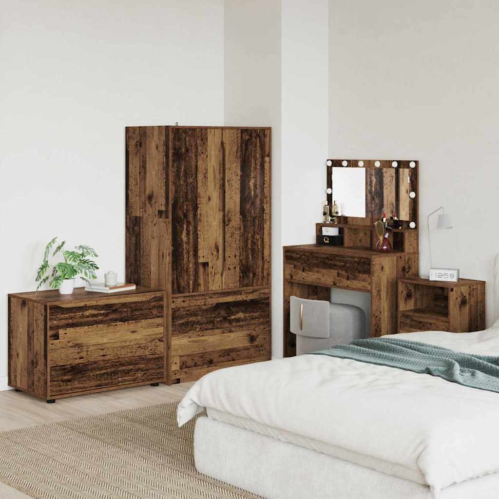 vidaXL Stauraumschränke 2 pcs Weiß 80 x 48 x 105 cm Holzwerkstoff