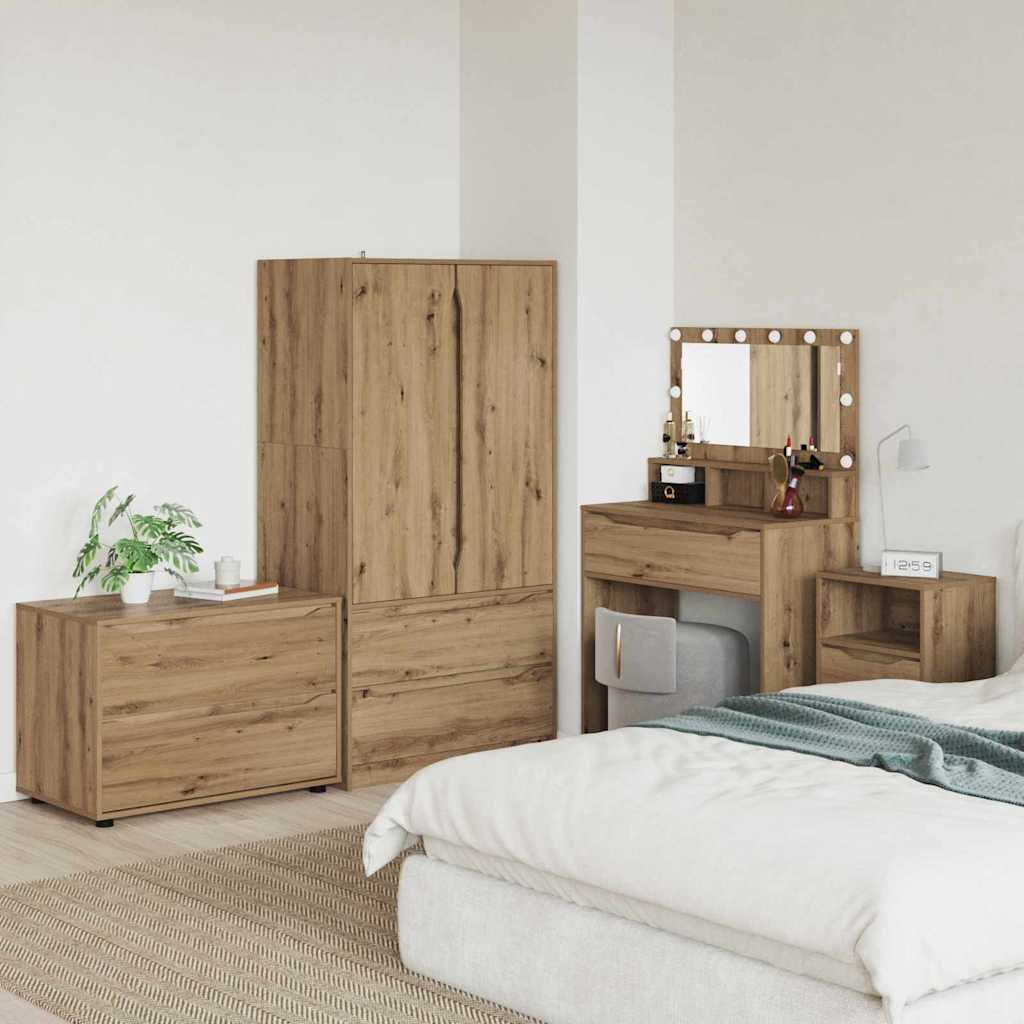 vidaXL Stauraumschränke 2 pcs Weiß 80 x 48 x 105 cm Holzwerkstoff