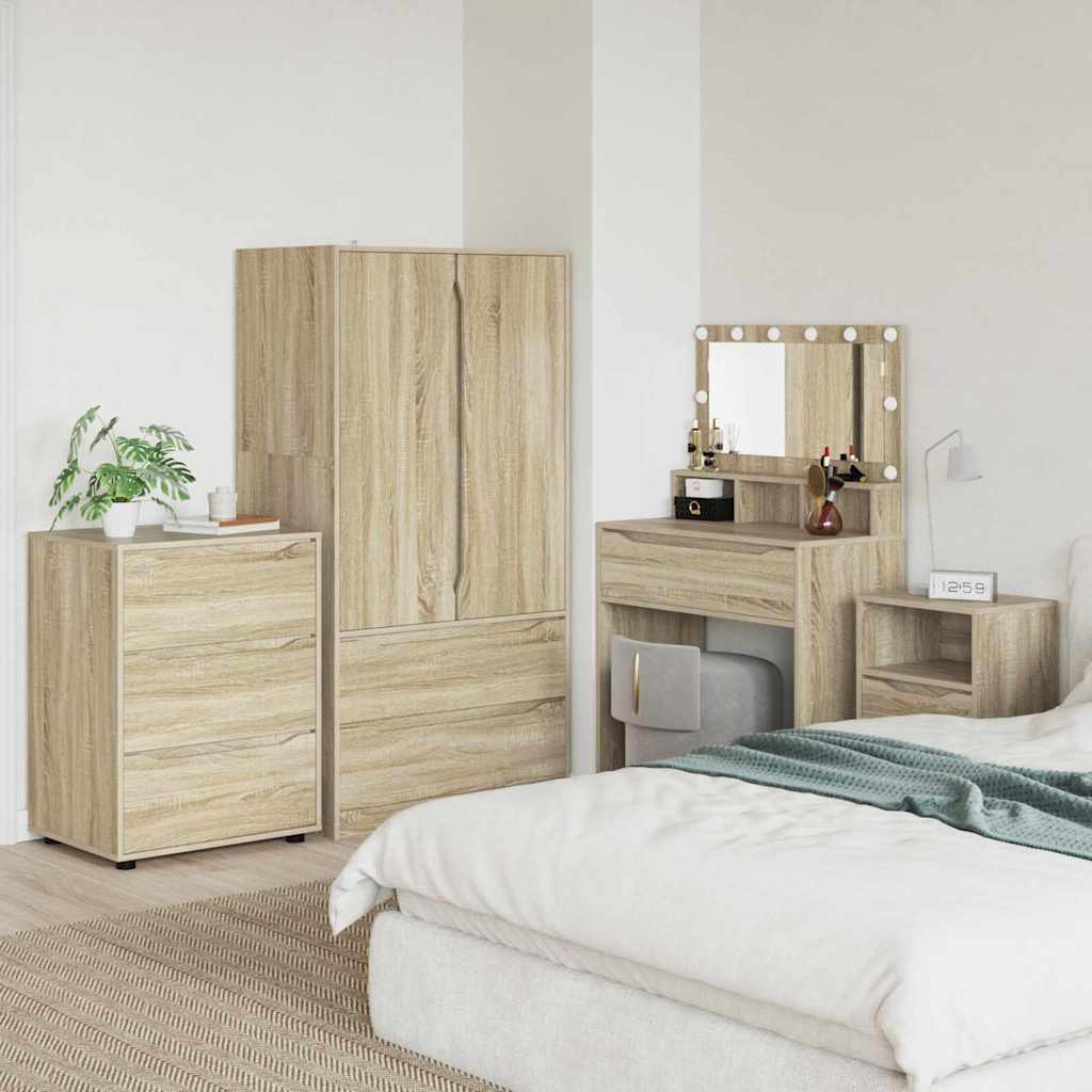 vidaXL Stauraumschränke 2 pcs Weiß 80 x 48 x 105 cm Holzwerkstoff