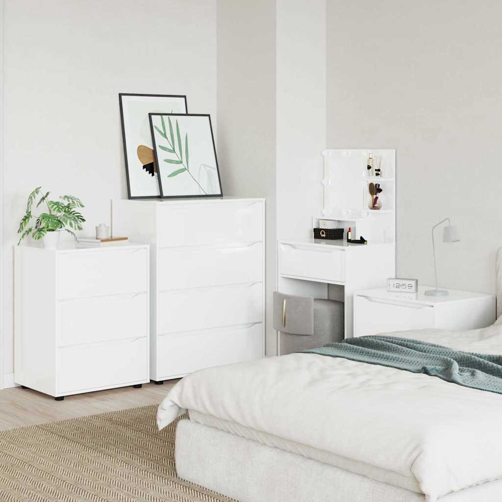 vidaXL Stauraumschränke 2 pcs Weiß 80 x 48 x 105 cm Holzwerkstoff