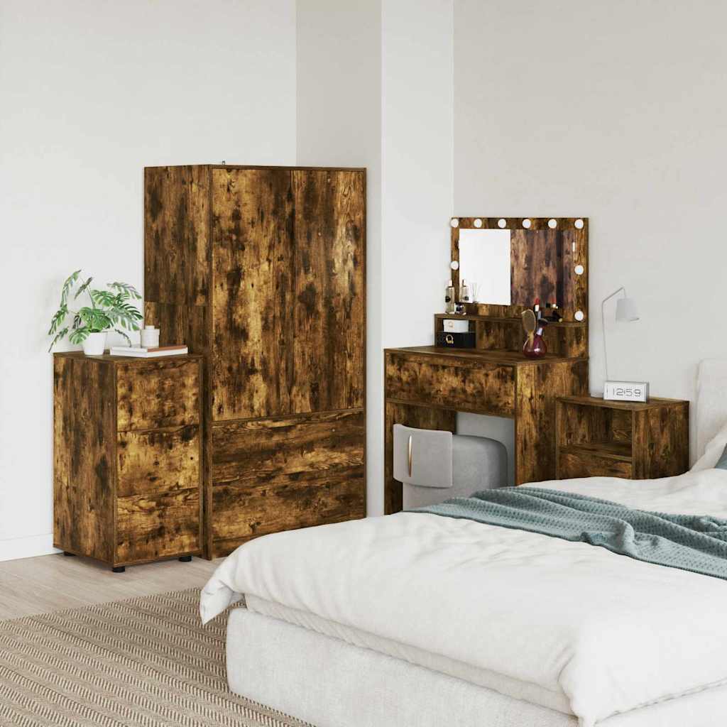 vidaXL Stauraumschränke 2 pcs Weiß 80 x 48 x 105 cm Holzwerkstoff