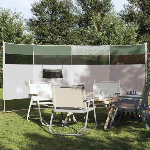Camping-Windschutz Grün 510x153 cm Wasserdicht