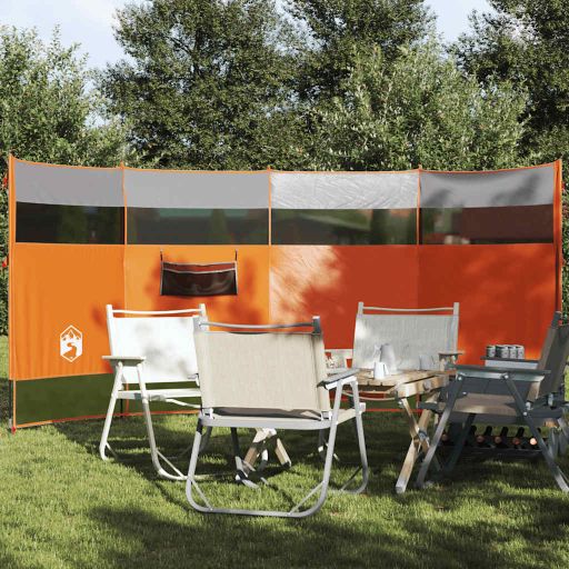 Camping-Windschutz Grün 510x153 cm Wasserdicht